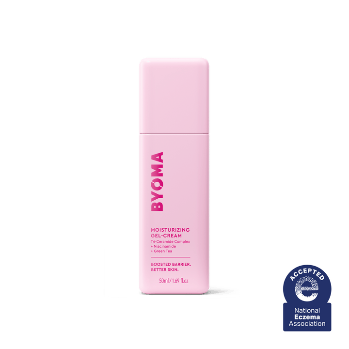 Un flacon de Gel-Crème Hydratant Byoma.