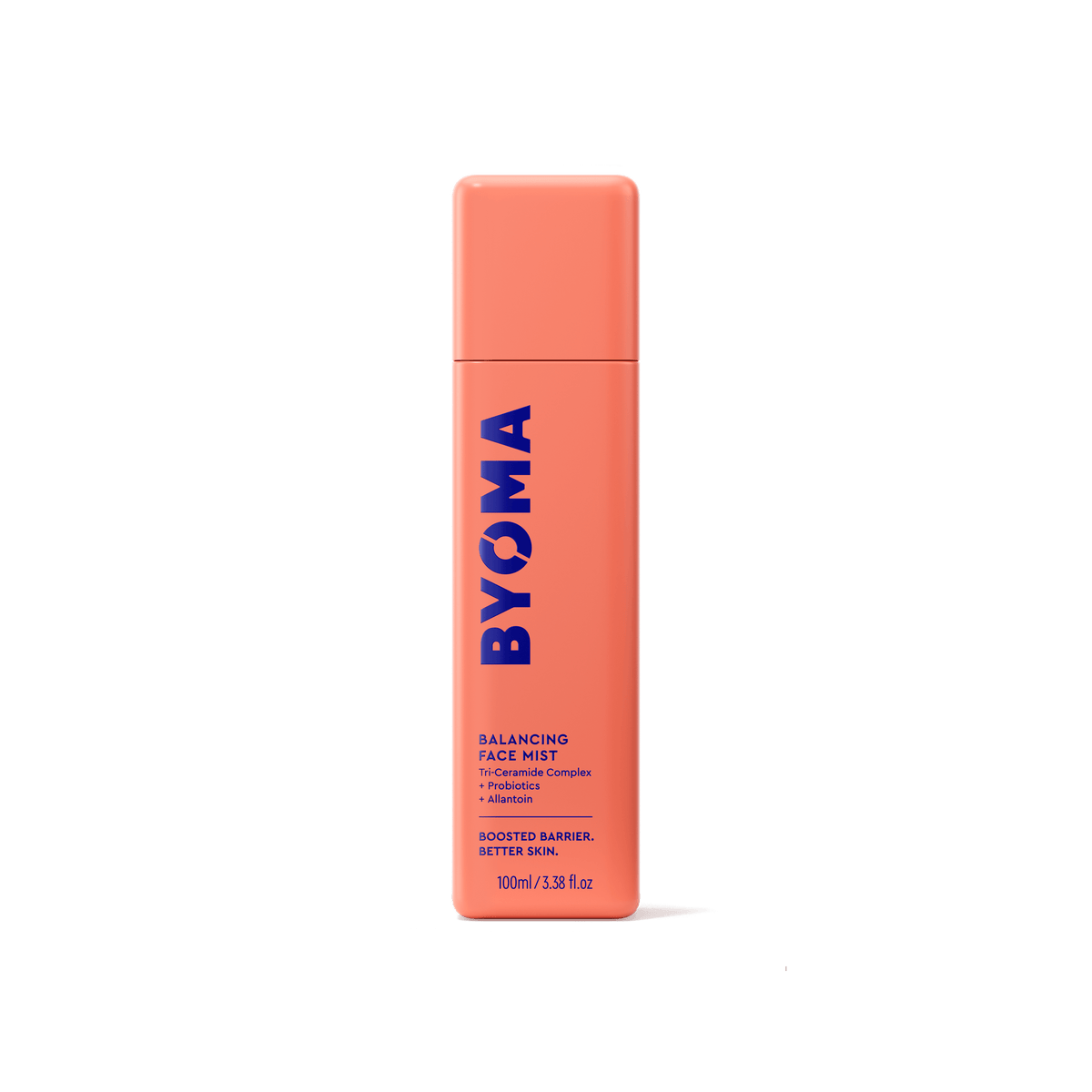 Une bouteille BYOMA Balancing Face Mist, vue de face sur fond blanc.