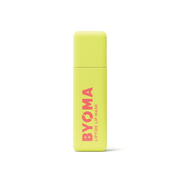 Masque pour les lèvres BYOMA Liptide dans un flacon jaune élégant.