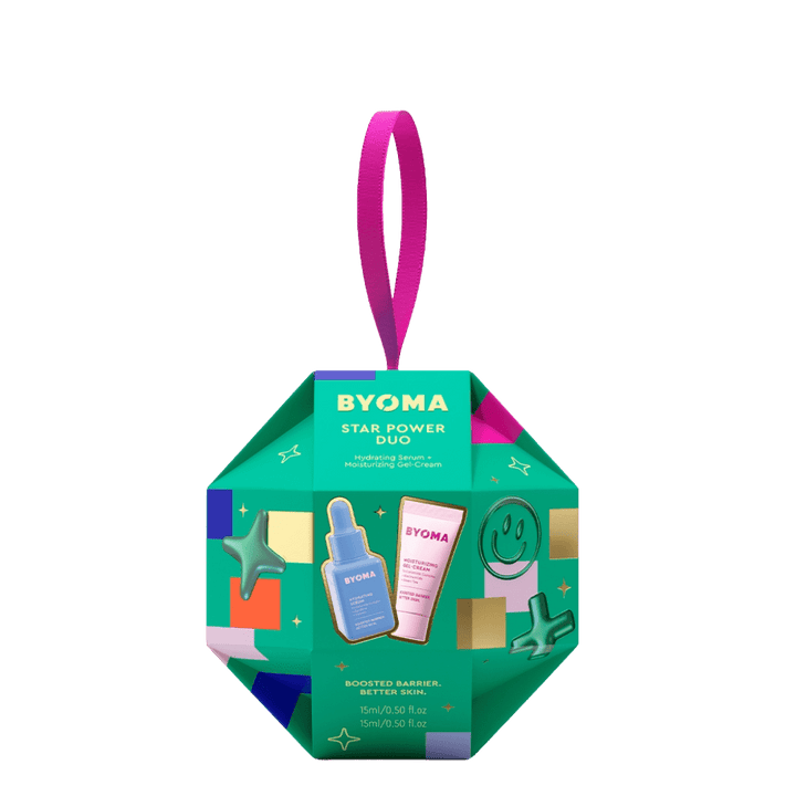 Emballage BYOMA Star Power Duo sur fond vert